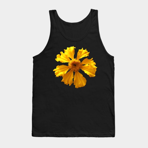 Yellow Flower Tank Top by OVP Art&Design